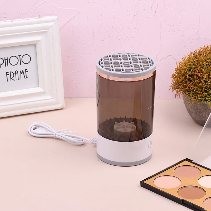 Limpiador de Brochas Automático Eléctrico, Máquina de Limpieza de Brochas de Maquillaje de Secado Rápido