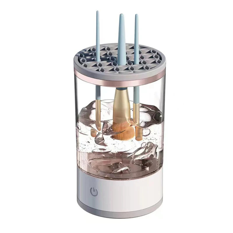 Limpiador de Brochas Automático Eléctrico, Máquina de Limpieza de Brochas de Maquillaje de Secado Rápido